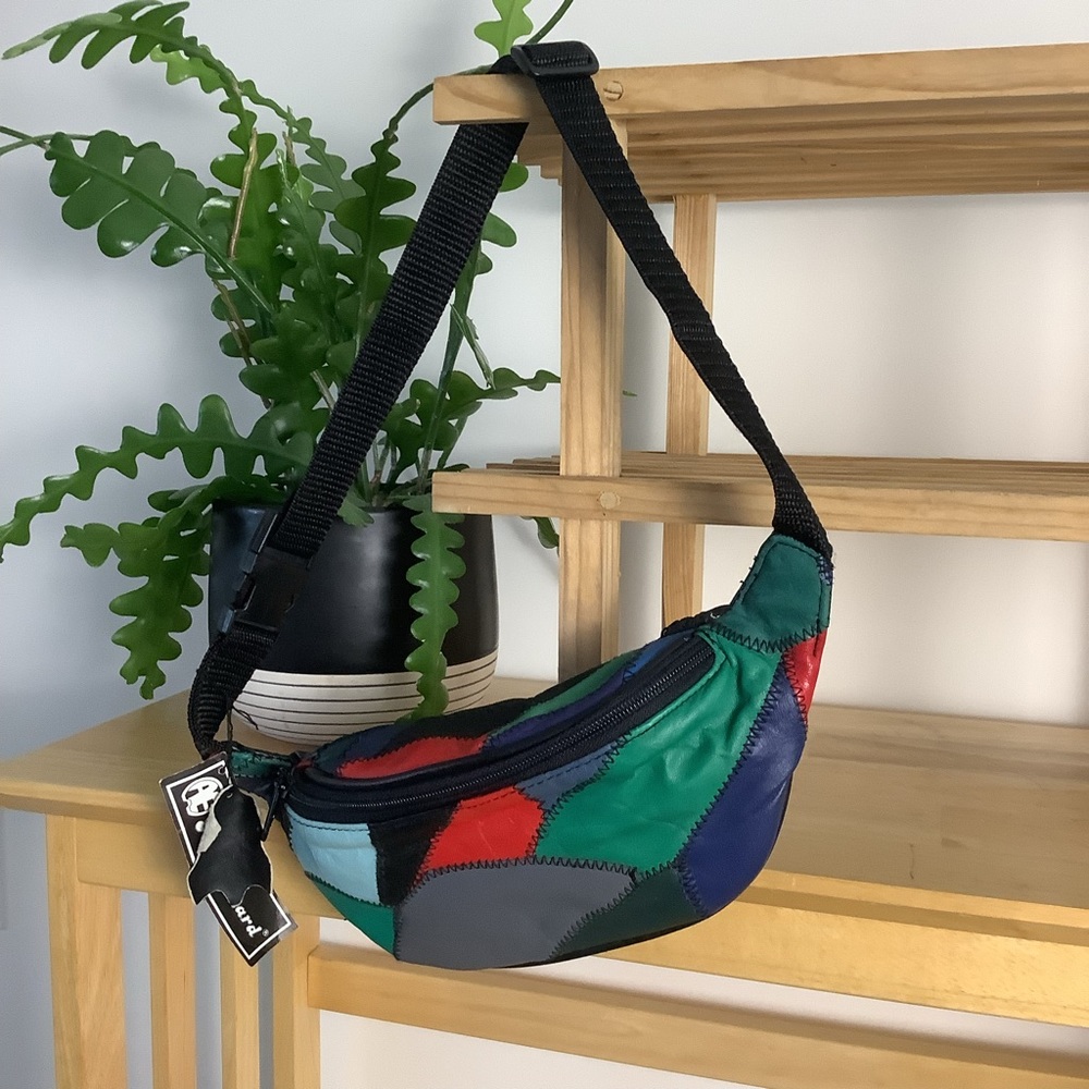 Colorful Patchwork Belt Bag